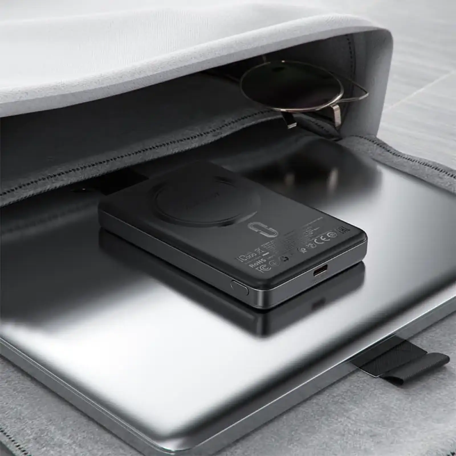 Зовнішній акумулятор Acefast Magnetic Wireless 10000mAh 20W PD,QC 3.0, QI 15W M12 Black (6974316283393) UA