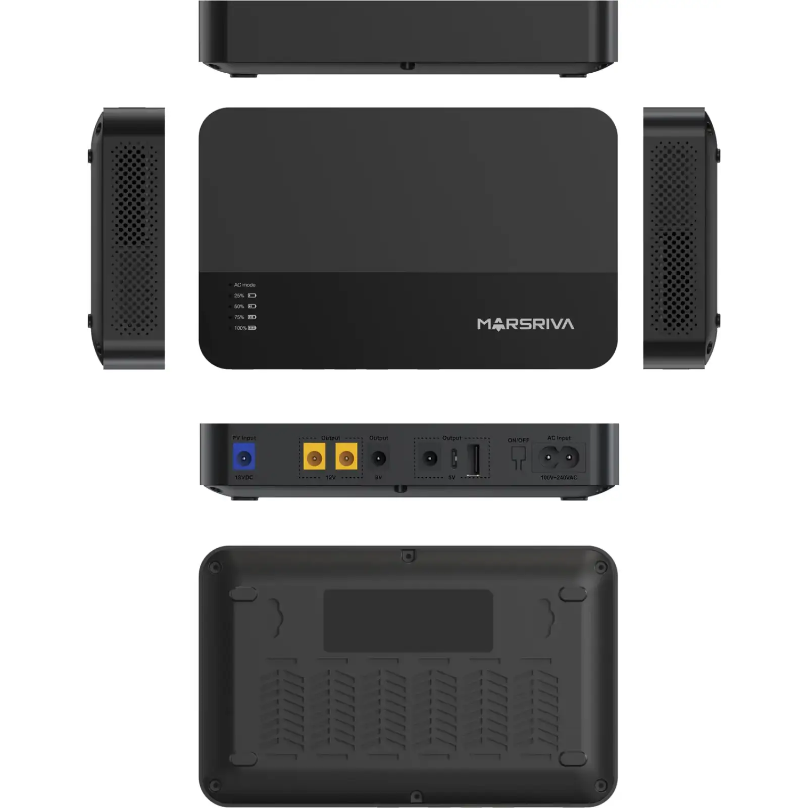 ДБЖ Marsriva DC Router UPS KP1Plus 240VAC,4хDC+USB OUT, 2x5V/9V/2x12V1.5A 18W 16000mAh Li-ion (KP1PlusV2_MARSRIVA) UA