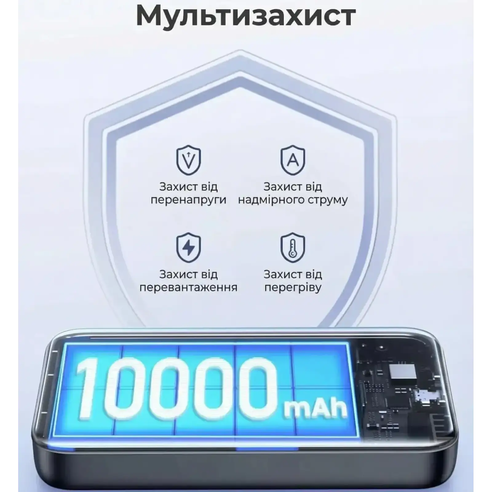 Зовнішній акумулятор Ugreen Magnetic Wireless 10000 mAh 20W USB-C In/Out (PB561) Black (25919) UA
