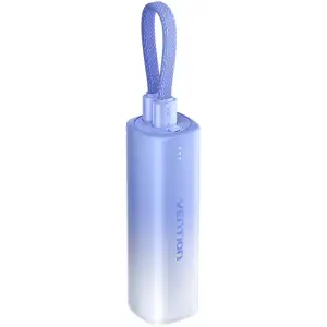 Зовнішній акумулятор Vention 5000mAh 20W PD, USB-C In/Out, Lightning In/Out, with cable, Gradient Blue (FHWL0) UA