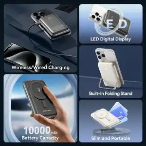 Зовнішній акумулятор Vention Magnetic Wireless (FHNW0) UA