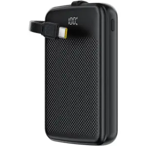 Зовнішній акумулятор Acefast 10000mAh 22.5W PD,QC3.0 2xUSB-C,USB-A, with build Type-C cable, M13 Black (6974316283959) UA