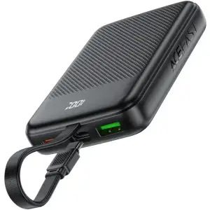 Зовнішній акумулятор Acefast 10000mAh 22.5W PD,QC3.0 2xUSB-C,USB-A, with build Type-C cable, M13 Black (6974316283959) UA