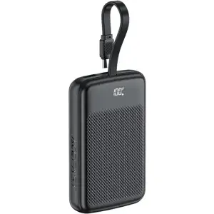 Зовнішній акумулятор Acefast 10000mAh 22.5W PD,QC3.0 2xUSB-C,USB-A, with build Type-C cable, M13 Black (6974316283959) UA
