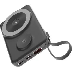 Зовнішній акумулятор Choetech Magnetic Wireless (B695-BK) UA