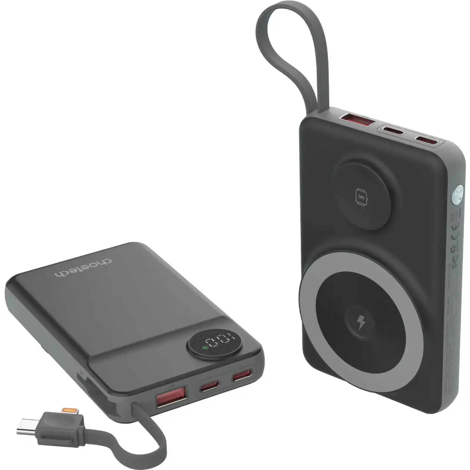 Зовнішній акумулятор Choetech Magnetic Wireless (B695-BK) UA