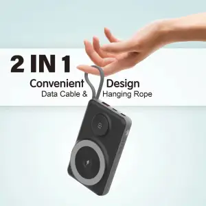 Зовнішній акумулятор Choetech Magnetic Wireless (B695-BK) UA