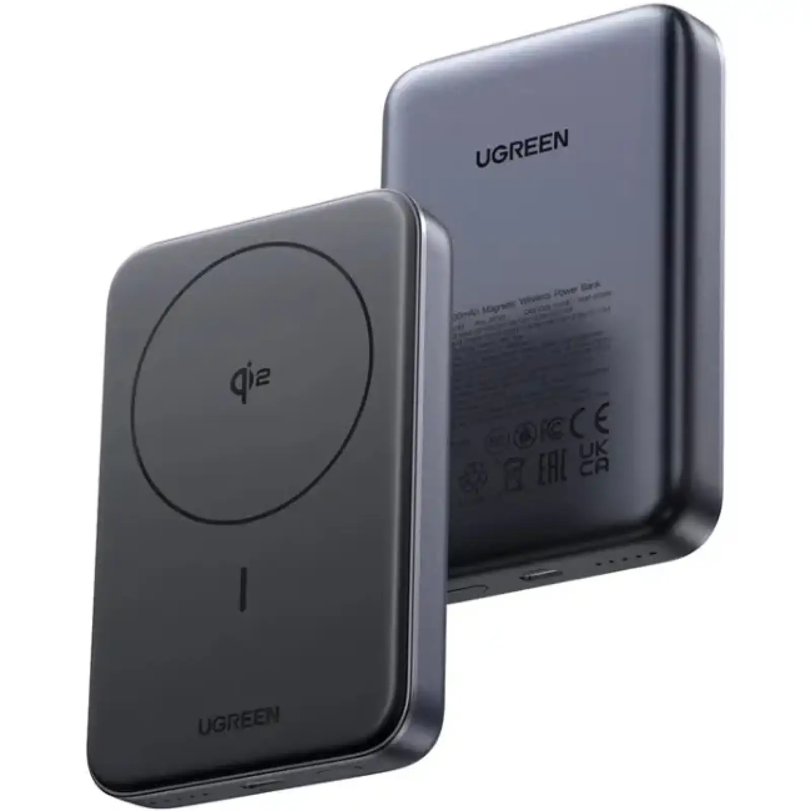 Зовнішній акумулятор Ugreen Magnetic Wireless 10000mAh 30W QI2 USB-C In/Out (PB761) Black (45763) UA
