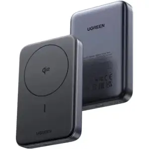 Зовнішній акумулятор Ugreen Magnetic Wireless 10000mAh 30W QI2 USB-C In/Out (PB761) Black (45763) UA