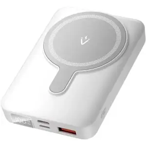 Зовнішній акумулятор Vention Magnetic Wireless 10000mAh 22.5W PD,QC 3.0,USB-C,Lightning,USB-A,LED Display White (FHTW0) UA