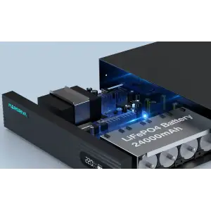 ДБЖ Marsriva DC Router UPS KP7 Pro 11xDC+USB+Gigabit PoE 9-12V 100W 24000Ah (76,8Wh) LiFePO4 (KP7Pro_MARSRIVA) UA