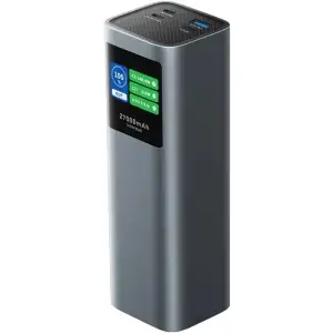 Зовнішній акумулятор Vention 27000mAh 140W PD3.1, USB-A, 2xUSB-C, LED Display, Gray (FKEH0) UA