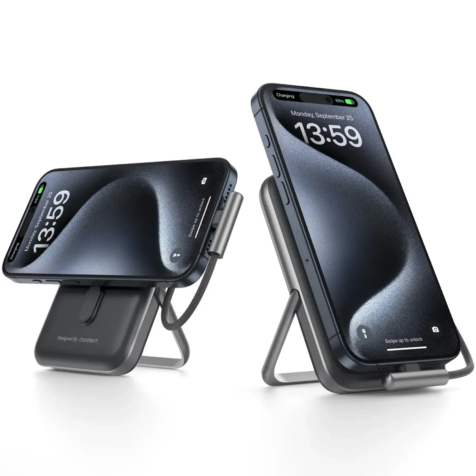 Зовнішній акумулятор Choetech Magnetic Wireless (B735-CCBK) UA