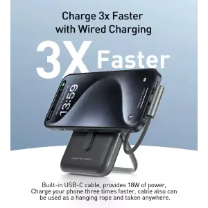 Зовнішній акумулятор Choetech Magnetic Wireless (B735-CCBK) UA