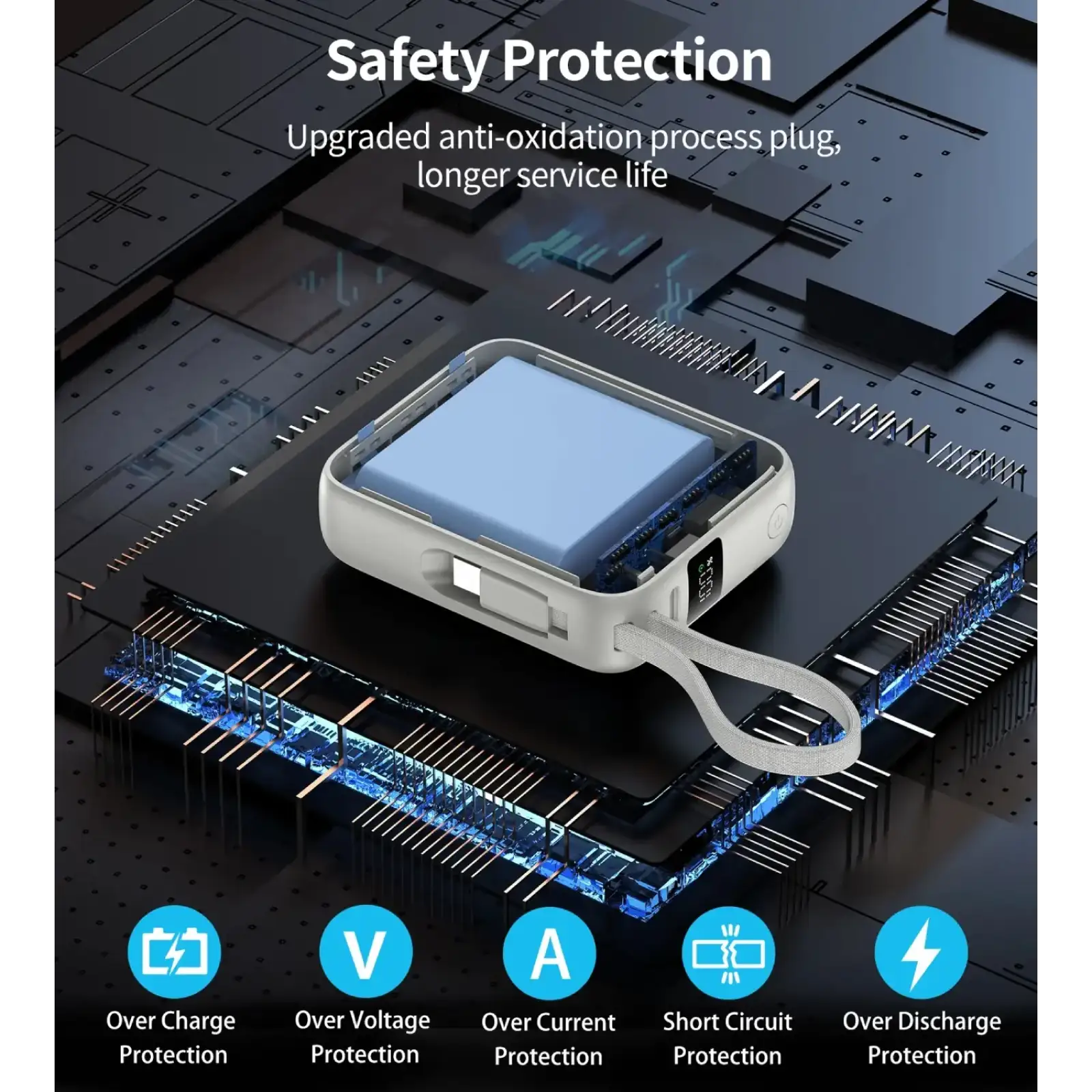 Зовнішній акумулятор Choetech (B832-GY) UA