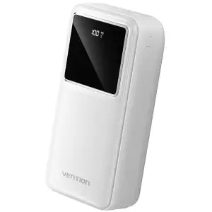 Зовнішній акумулятор Vention 30000mAh 22.5W, PD,QC3.0, Micro-USB,USB-C,2xUSB-A,LED Display White (FHMW0) UA