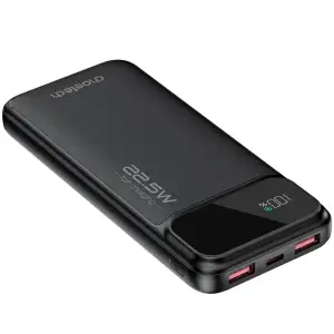 Зовнішній акумулятор Choetech 10000mAh 22.5W PD,QC3.0 2USB-A+USB-C Black (B728-CCBK) UA