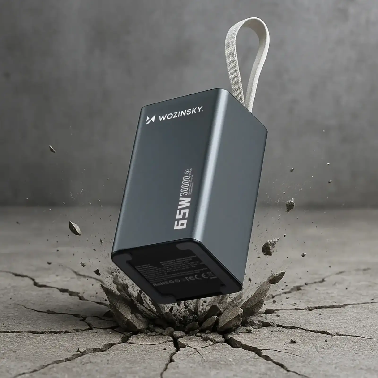 Зовнішній акумулятор Wozinsky 30000mAh K65+ 65W PD,QC USB-A,2xUSB-C Gray (5907769364457) UA