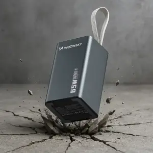 Зовнішній акумулятор Wozinsky 30000mAh K65+ 65W PD,QC USB-A,2xUSB-C Gray (5907769364457) UA