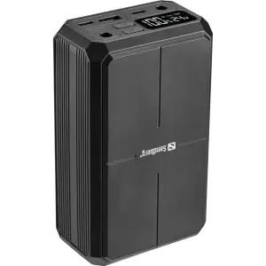 Зовнішній акумулятор Sandberg 27000mAh Laptop DC12–24v 84W,100W PD, QC3.0, USB-A, 2xDC, 2xUSB-C, QI-10W, PowerThru (421-13) UA