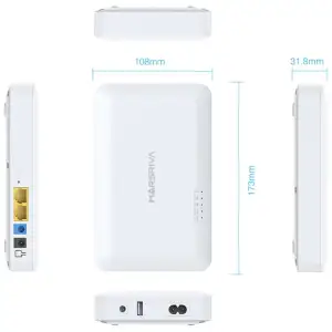 ДБЖ Marsriva DC Router UPS KP6 Max 240VAC 3xDC+PoE24V1A+USB OUT, 2x5V/9V/12V2.5A 18W 20000mAh (KP6 Max_MARSRIVA) UA