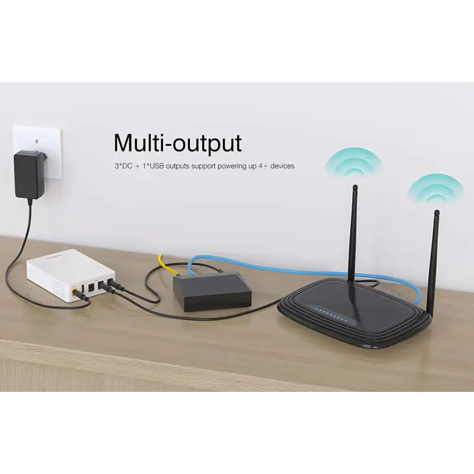 ДБЖ Marsriva DC Router UPS KP3 3xDC+USB OUT 5V/9V/12V, 2А/18W, 10000mAh (37Wh) Li-ion (KP3_MARSRIVA) UA