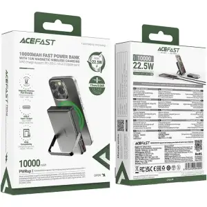 Зовнішній акумулятор Acefast Magnetic Wireless (6974316284000) UA