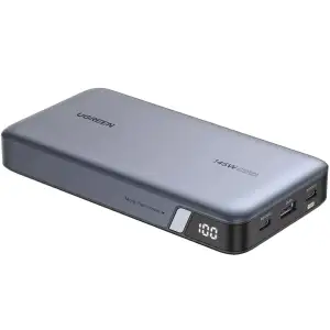 Зовнішній акумулятор Ugreen 25000mAh 145W 2xUSB C+USB A, PD3.0+QC3.0, наскрізне живлення 65Вт (PB205) (90597A) UA
