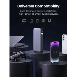 Зовнішній акумулятор Ugreen 25000mAh 145W 2xUSB C+USB A, PD3.0+QC3.0, наскрізне живлення 65Вт (PB205) (90597A) UA