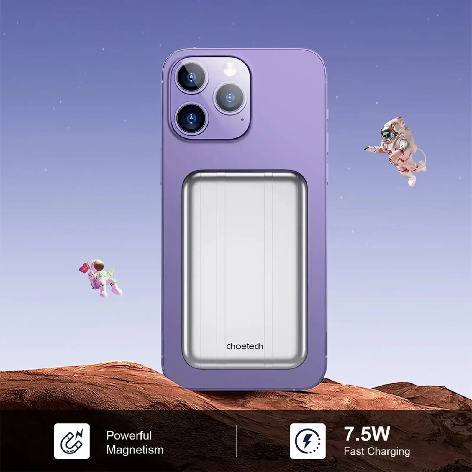 Зовнішній акумулятор Choetech Magnetic (6932112104779) UA
