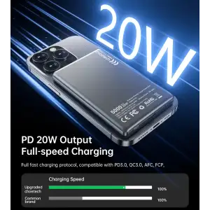 Внешний аккумулятор Choetech Magnetic Wireless (B738-CCBK) UA