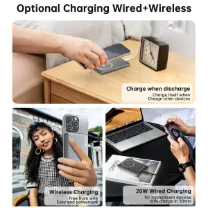 Внешний аккумулятор Choetech Magnetic Wireless (B738-CCBK) UA