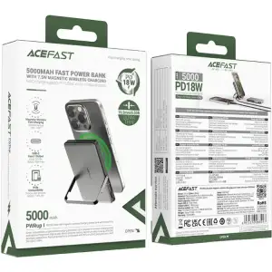 Зовнішній акумулятор Acefast Magnetic Wireless (6974316283997) UA