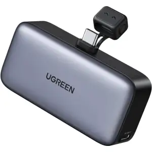 Зовнішній акумулятор Ugreen 5000mAh 22,5W USB-C In/Out, with build-in Type-C connector (PB503) сірий (35338) UA