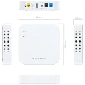 ДБЖ Marsriva DC Router UPS KP4 3xDC+USB+USB-C OUT, 5V/9V/12V 18W 10000 mAh (36Wh) Li-Ion (KP4_MARSRIVA) UA
