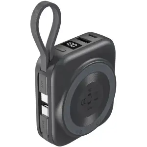 Зовнішній акумулятор Choetech Magnetic Wireless (B697C-BKGY) UA