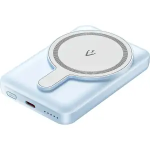 Внешний аккумулятор Vention Magnetic Wireless 5000mAh 20W PD, USB-C In/Out QI-15W Blue (FHSL0) UA