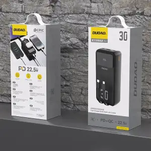 Зовнішній акумулятор Dudao 30000mAh K15 (6977196682478) UA