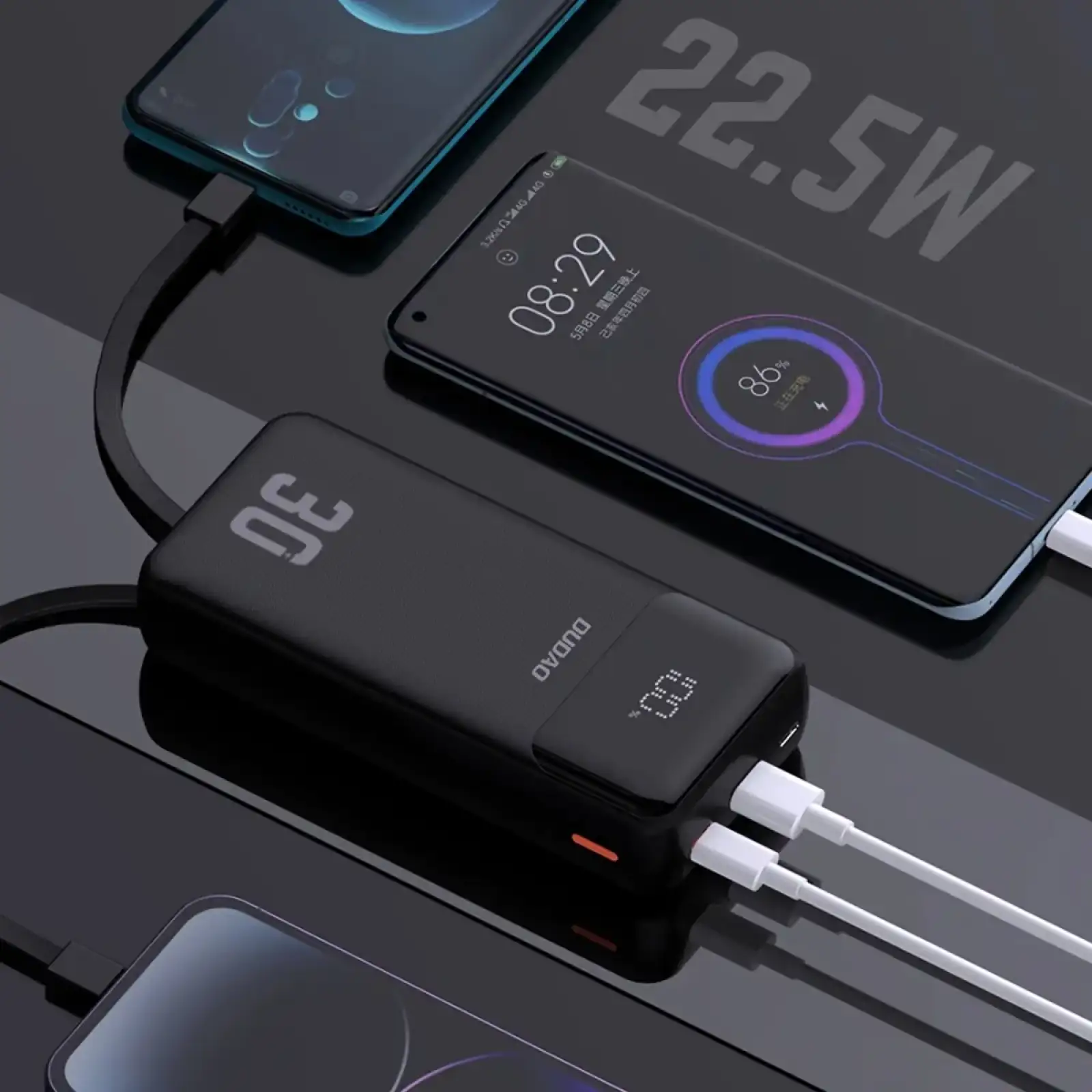 Зовнішній акумулятор Dudao 30000mAh K15 (6977196682478) UA
