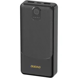 Зовнішній акумулятор Dudao 10000mAh K10 12W 2xUSB-A,USB-C (IN) Black (6977196682164) UA