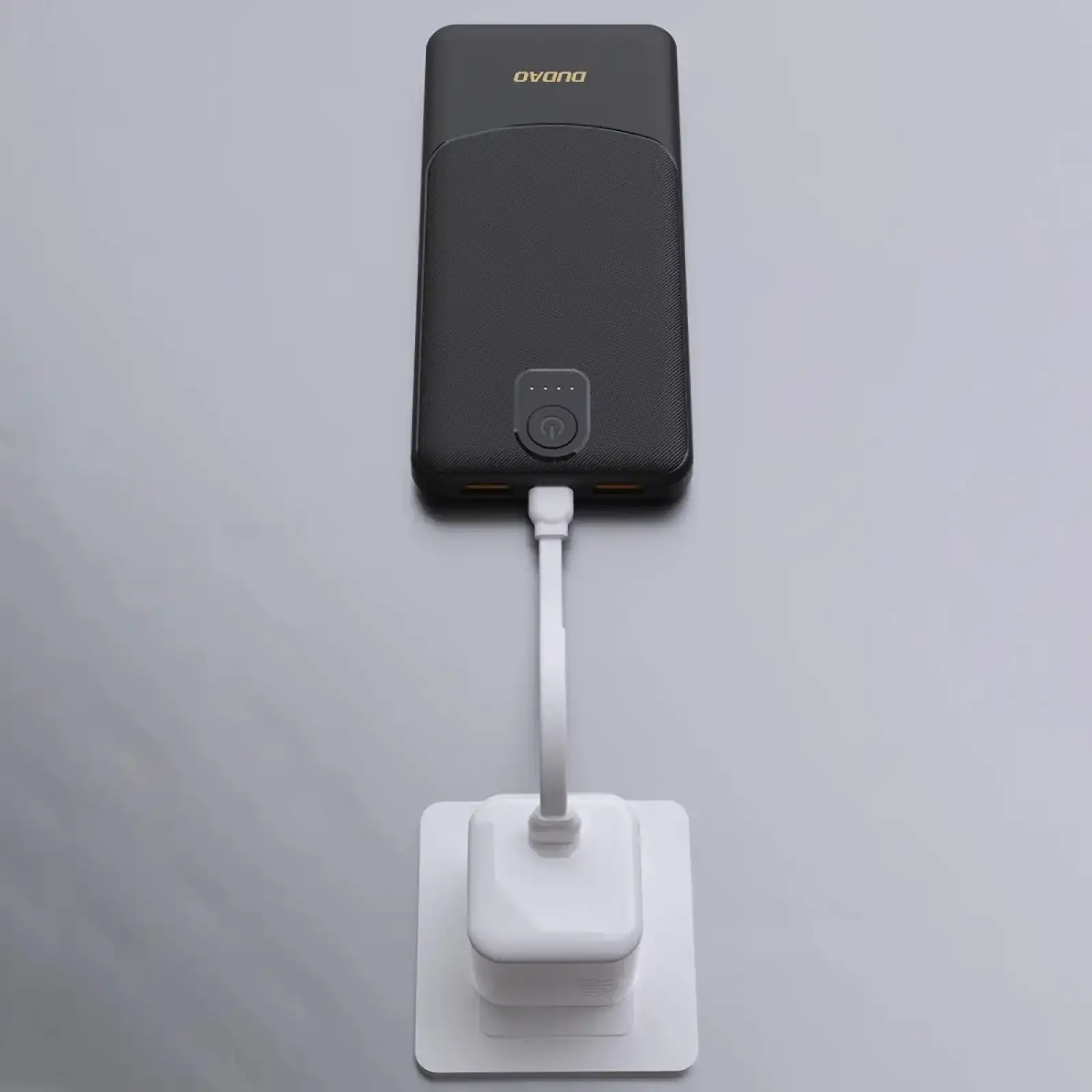 Зовнішній акумулятор Dudao 10000mAh K10 12W 2xUSB-A,USB-C (IN) Black (6977196682164) UA