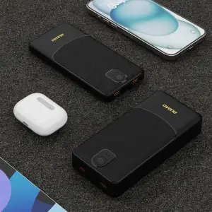 Зовнішній акумулятор Dudao 10000mAh K10 12W 2xUSB-A,USB-C (IN) Black (6977196682164) UA