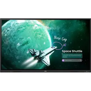 Інтерактивна панель 65" BenQ RE6505E, IPS, UHD, 8Гб/ 128Гб, колонки, кріплення, чорна (9H.FCRTK.DE2) UA
