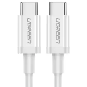 Кабель USB 2.0 Type-C M-M, 1 м, 60W Білий, ABS Cover US264 UGREEN (60518) UA