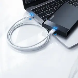 Кабель USB 2.0 Type-C M-M, 1.5 м, 60W Білий, ABS Cover US264 UGREEN (60519) UA