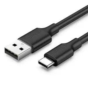 Кабель USB 2.0 AM-Type-C M, 2 м, 60W Nickel Plating Чорний, US287 UGREEN (60118) UA
