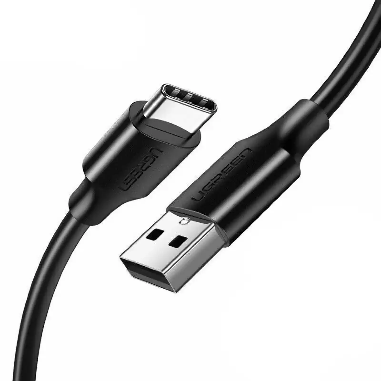Кабель USB 2.0 AM-Type-C M, 1 м, 60W Nickel Plating Чорний, US287 UGREEN (60116) UA