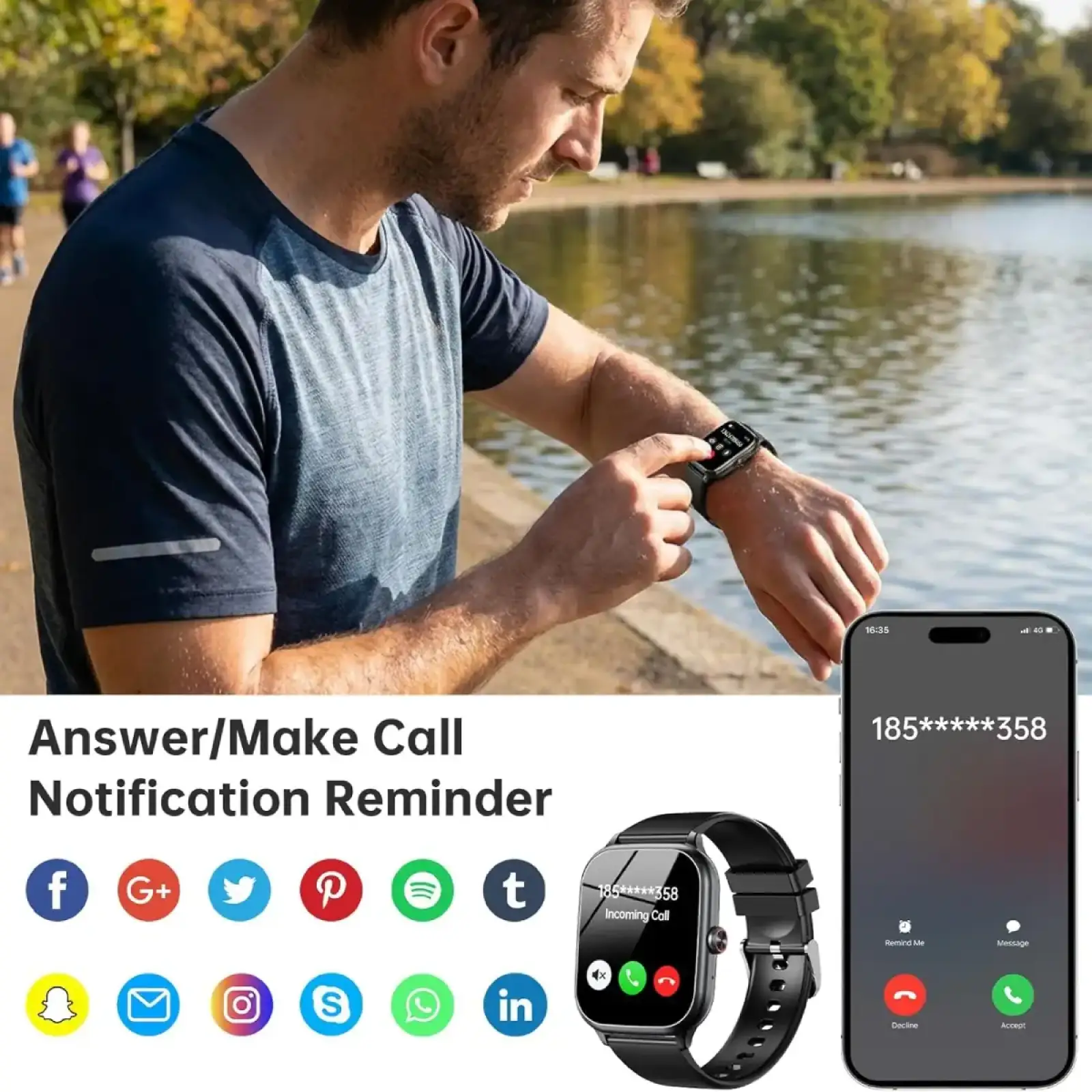 Годинник Oukitel V7 Black (6941749851055) UA