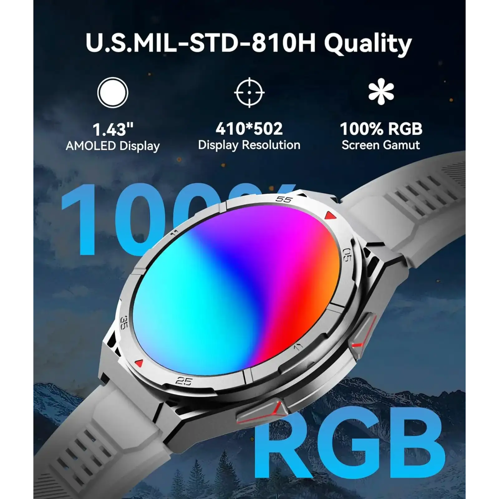 Годинник Oukitel BT12 Grey (6931940789585) UA