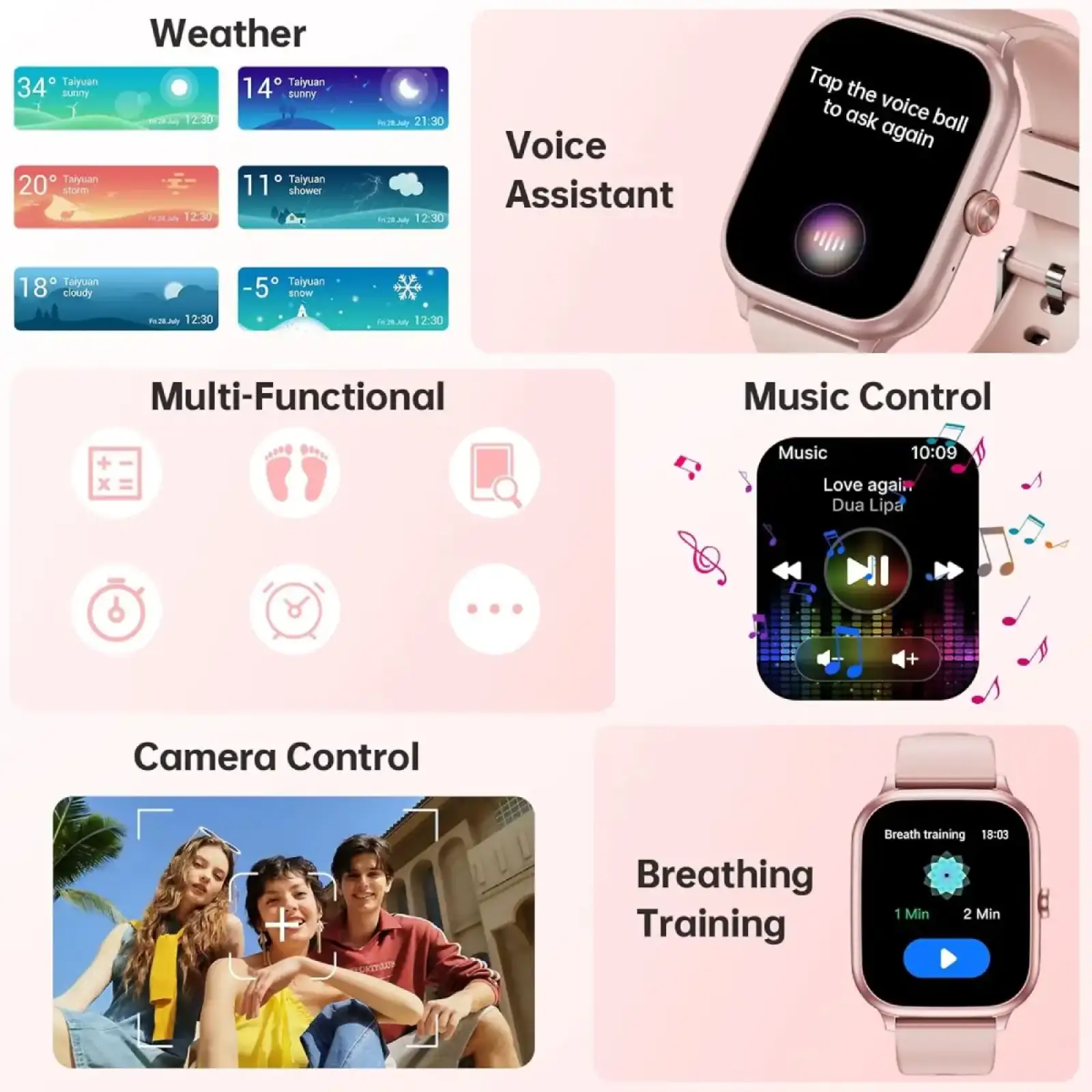 Годинник Oukitel V7 Pink (6941749851062) UA